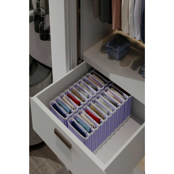 11 Bölmeli Dolap Ve Çekmece Içi Düzenleyici Akordiyon Organizer (1 Adet)