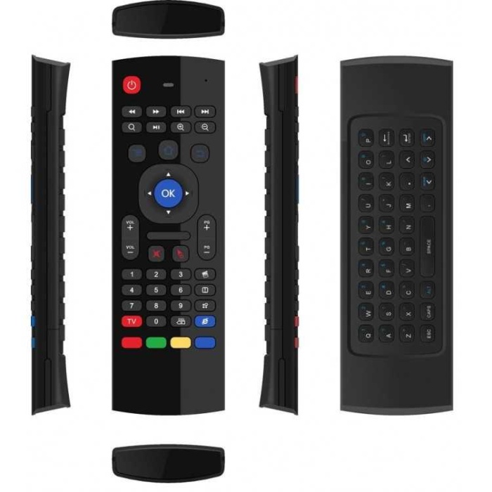 Air Fly Fare Kablosuz Mini Klavye Ile Ir Öğrenme Uzaktan Kumanda Android Tv Kutusu Pc/medya Oynatıcı/akıllı Tv