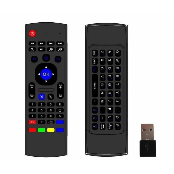 Air Fly Fare Kablosuz Mini Klavye Ile Ir Öğrenme Uzaktan Kumanda Android Tv Kutusu Pc/medya Oynatıcı/akıllı Tv