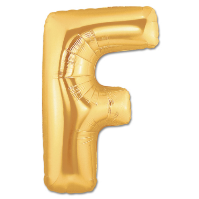F Harf Folyo Balon Altın Renk  40 İnç