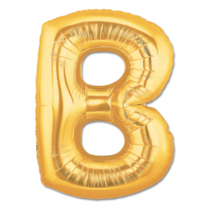 B Harf Folyo Balon Altın Renk  40 İnç