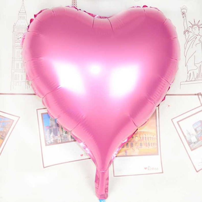 Kalp Uçan Balon Folyo Pembe 80 Cm 32 İnç