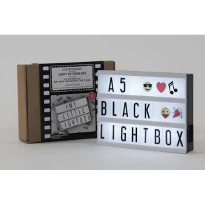 Cinematic Harflerle Işıklı Mesaj Veren Pilli Lightbox Işıklı Pano A5