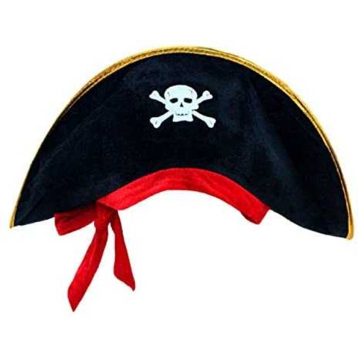 Kaptan Jack Kadife Çocuk Boy Korsan Şapkası