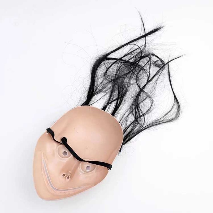 Korkunç Ürpertici Uzun Saçlı Momo Maskesi 24x16 Cm