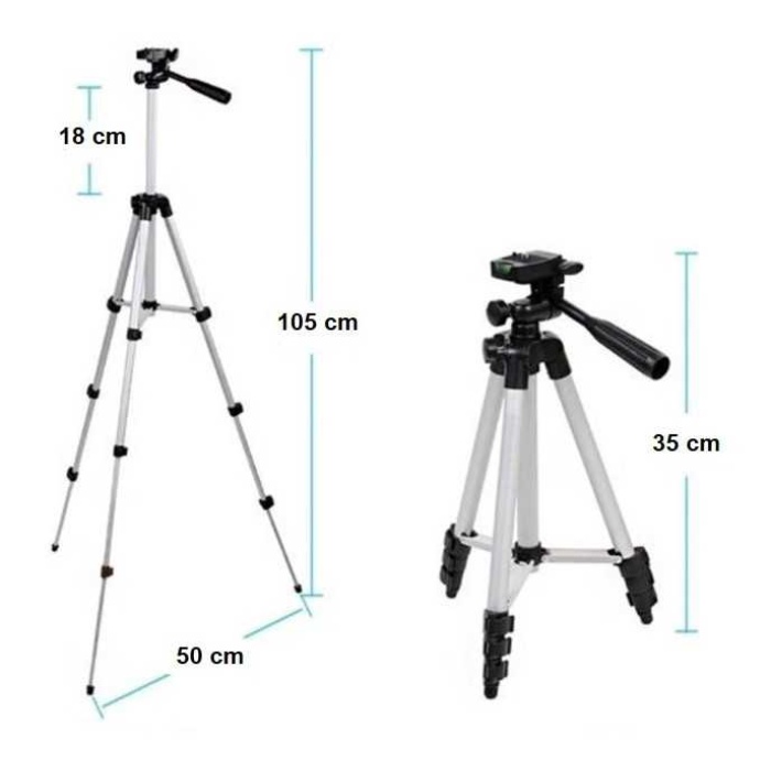 Telefon Ve Kamera Tutucu Tripot Ayak 105 Cm (telefon Tutuculu)