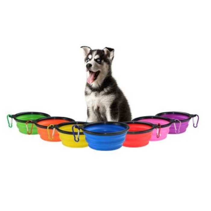 Katlanabilir Kedi Köpek Mama Ve Su Kabı