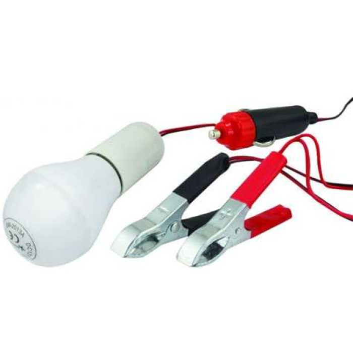 12 Volt  Çok Amaçlı Oto Seyyar Lamba Fişli ve Kıskaçlı