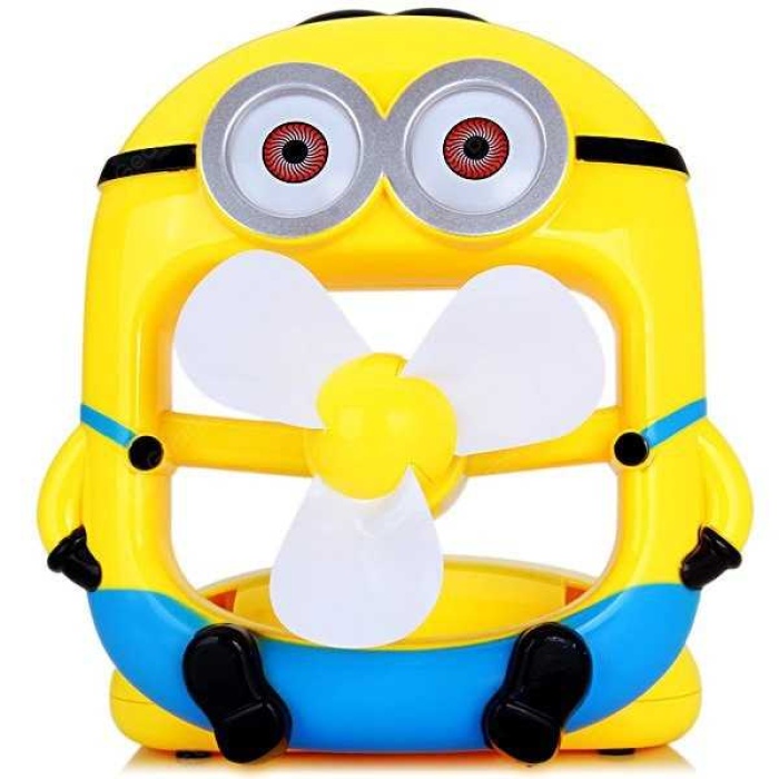 Minions Soğutma Fanı Usb Şarjlı Vantilatör Masa Üstü Serinletici