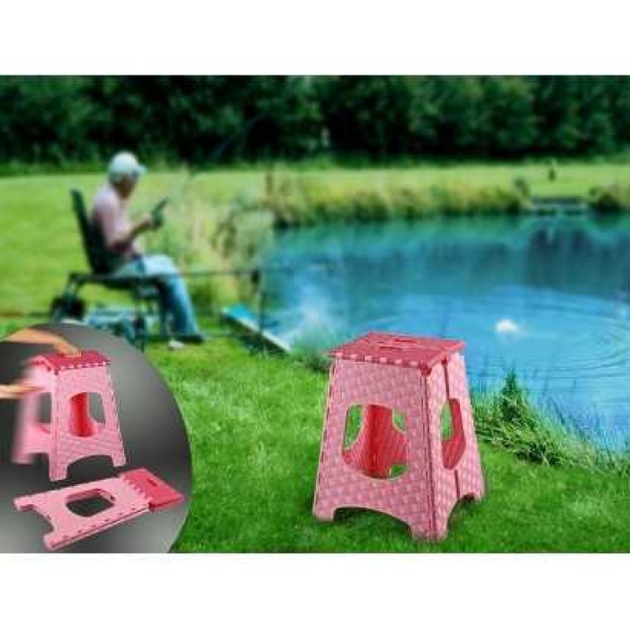 Kolay Taşınabilir Katlanabilir Sağlam Plastik Tabure (büyük Boy)