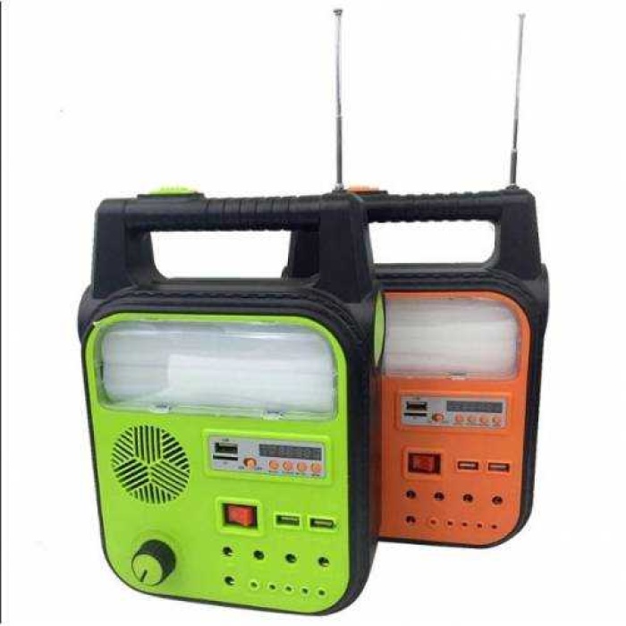Güneş Enerjili Solar Lamba Güneş Enerjili Radyolu Usb Mikro Sd Kart Okuyucu Kamp Lambası Gold Silver Gs-902p
