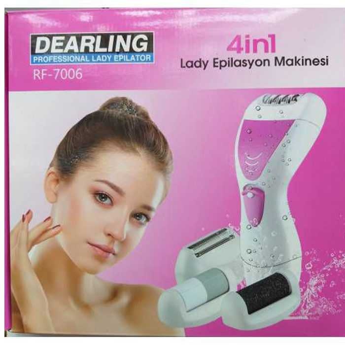 Dearling Rf-7006 Ergonomik 4 İn 1 Çok Amaçlı Epilasyon Aleti