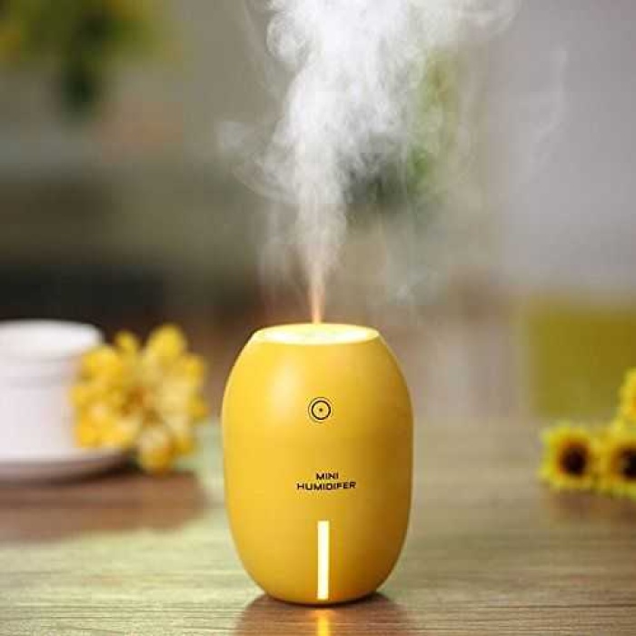 Limon Şeklinde Mini Oda Hava Nemlendirici Buhar Makinesi (sarı)