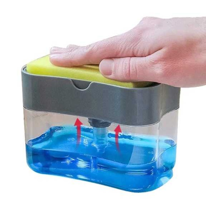 Pompalı Sünger Hazneli Sıvı Sabunluk 380 Ml