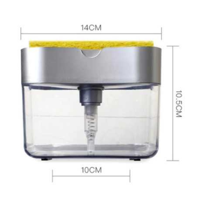 Pompalı Sünger Hazneli Sıvı Sabunluk 380 Ml