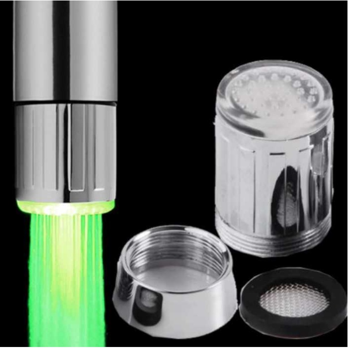 Led Işıklı Musluk Başlığı Kırmızı