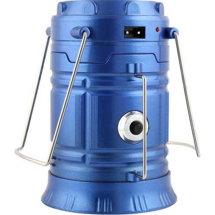 Çok Fonksiyonlu Usb Çıkışlı Güneş Enerjili Şarjlı Led El Feneri Işıldak 6+1