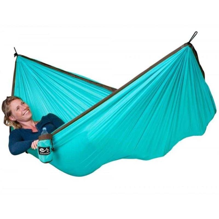 Kamp Hamağı - Çantalı Kamp Hamağı - Outdoor Hamak Gri Praşüt Kumaşlı