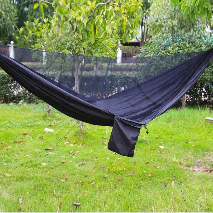 Outdoot Paraşüt Kumaşı İle Taşınabilir Ve Cibinlikli Kamp Hamak