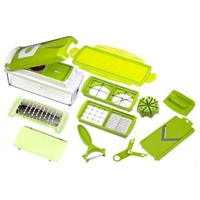 Nicer Dicer Plus 10 Parça Pratik Patates Soğan Sebze Dilimleyici Doğrayıcı
