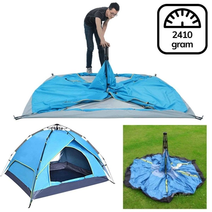 Otomatik Kurulumlu Kamp Çadırı 4-5 Kişilik (200x200)