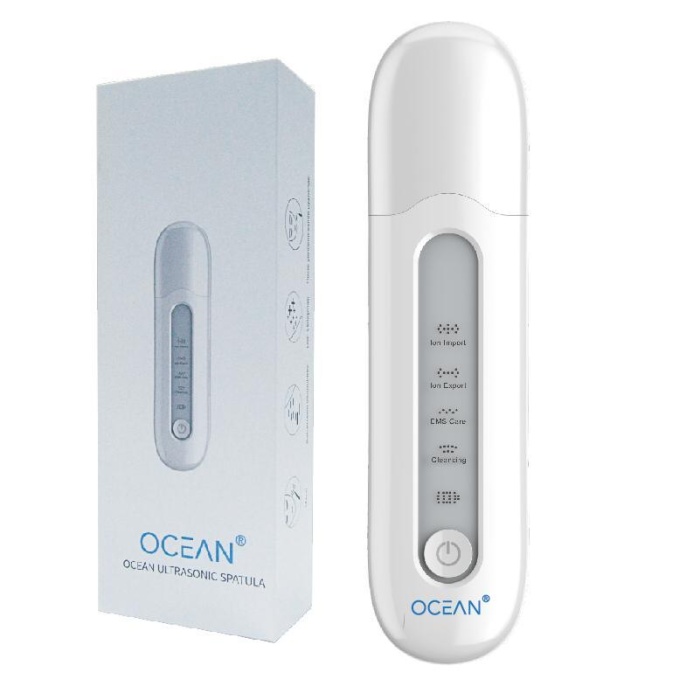 Ultrasonic Yüz Soyma, Siyah Nokta, Akne, Ölü Deri Temizleyici Spatula Makine