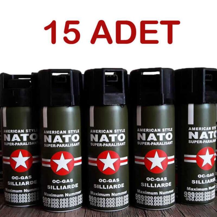 Biber Gazı 15 Adet Birden