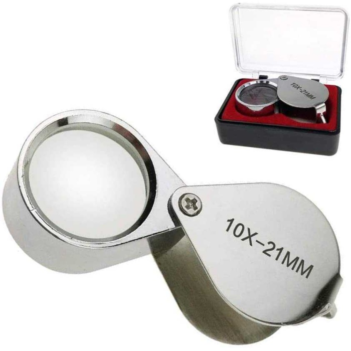 Mini Taşınabilir Lup Büyüteç 30x21mm Kuyumcu Tip Büyüteç Jevelers Loupe Pırlanta Büyüteci