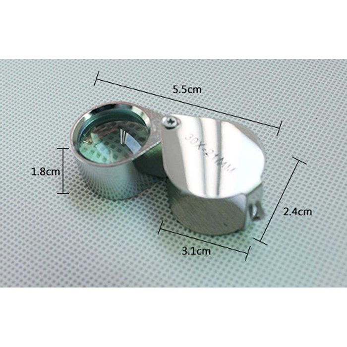 Mini Taşınabilir Lup Büyüteç 30x21mm Kuyumcu Tip Büyüteç Jevelers Loupe Pırlanta Büyüteci