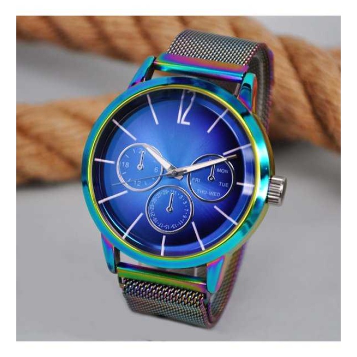 City Watch Hasır Mıknatıslı Kordon Analog Erkek Kol Saati(kutulu)