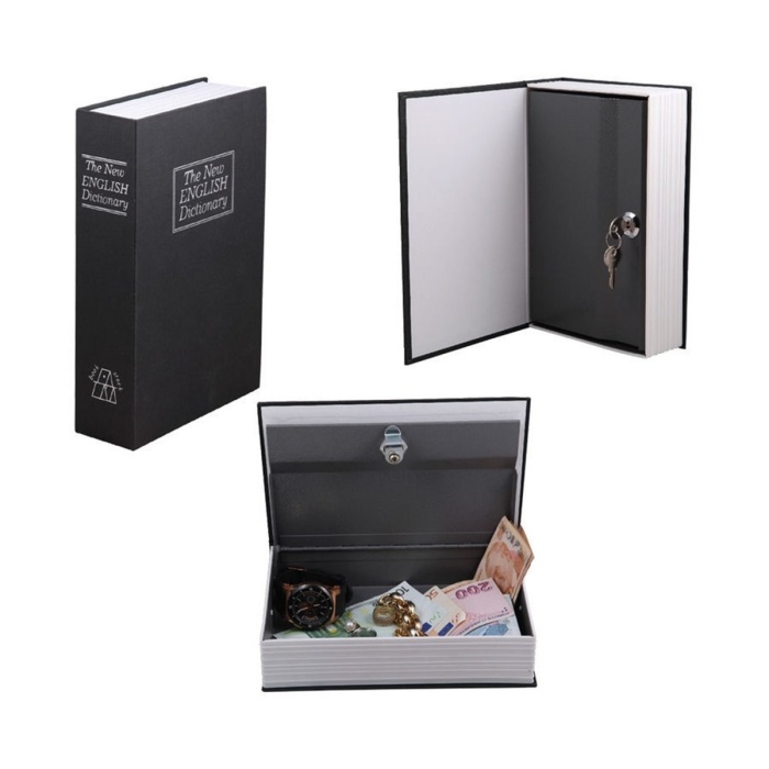 Kitap Şeklinde Gizli Kasa  Kilitli kumbara