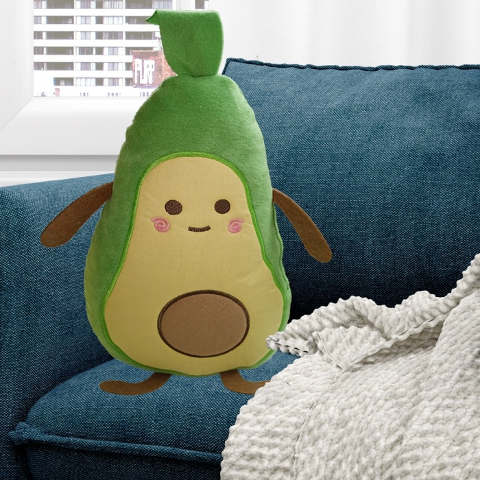 Avakado Şekilli Yumuşak Peluş Yastık 40 Cm
