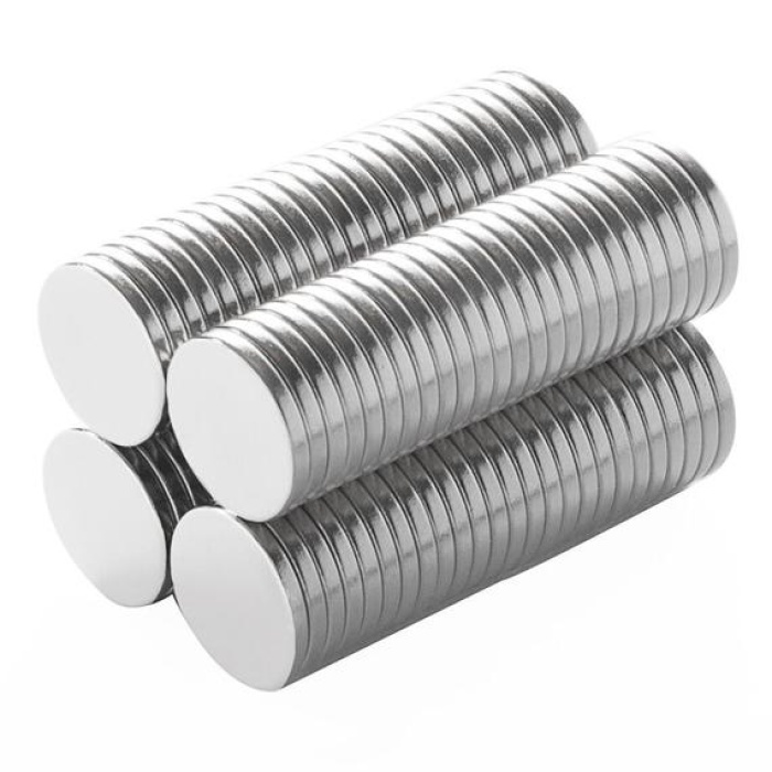 10x1mm Neodyum 20 Adet Yuvarlak Güçlü Mıknatıs