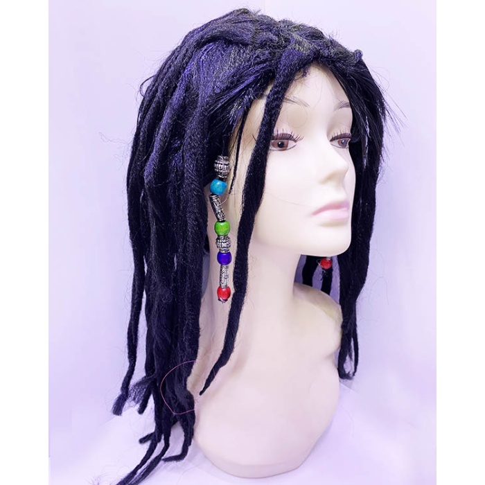 Siyah Renk Joe Dreadlocks Astarlı Kabarık Rasta Peruk