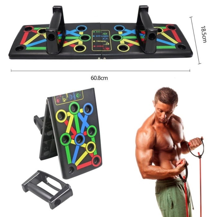Pratik Çok Fonksiyonlu Katlanabilir Şınav Tahtası Platformu Fitness Spor Kondisyon Sağlama Aleti