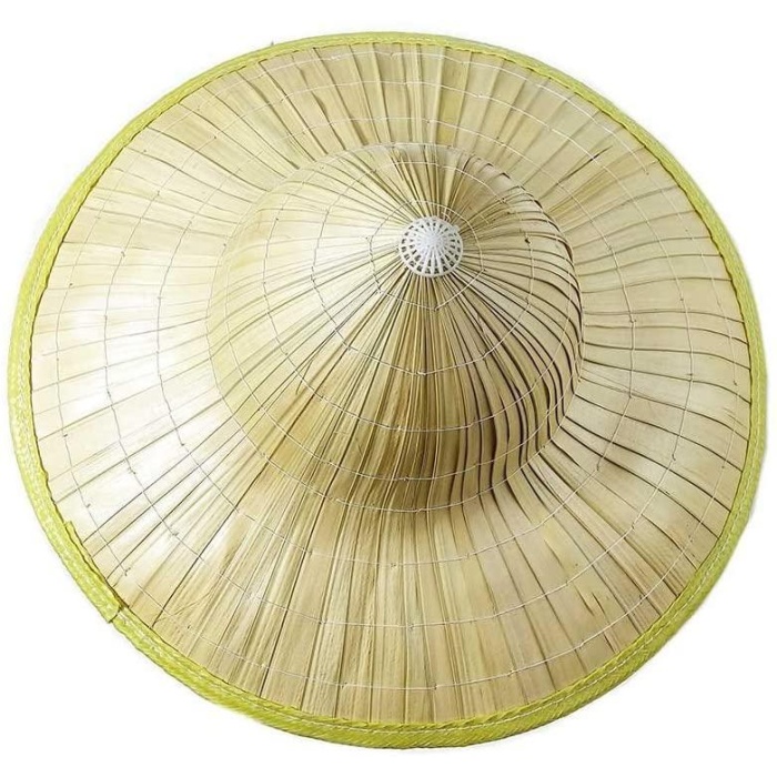 Naturel Renk Hasır Malzeme Bali Şapkası 42x35 Cm