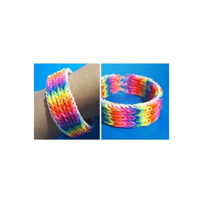 4 Lü Yedek Poşet Bileklik  Takı Yapma Seti ve Örgü yapma seti Loom