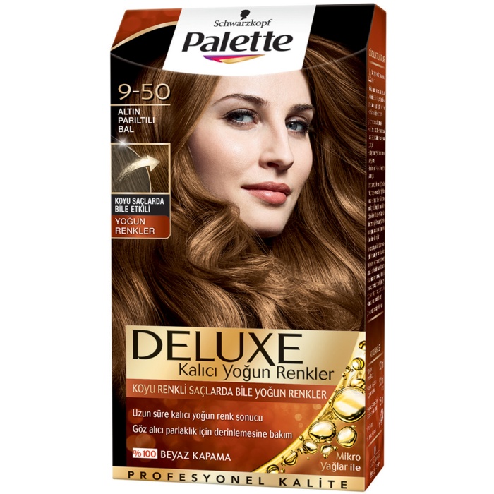 Palette Saç Boyası  9-50 Altın Parıltılı Bal x 3 Adet