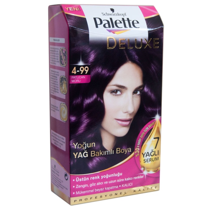 Palette Saç Boyası  4-99 Patlıcan Moru x 3 Adet