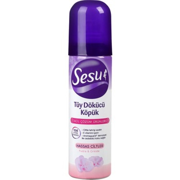 Sesu Tüy Dökücü Sprey Krem Hassas Ciltler 150 ML  x 2 Adet