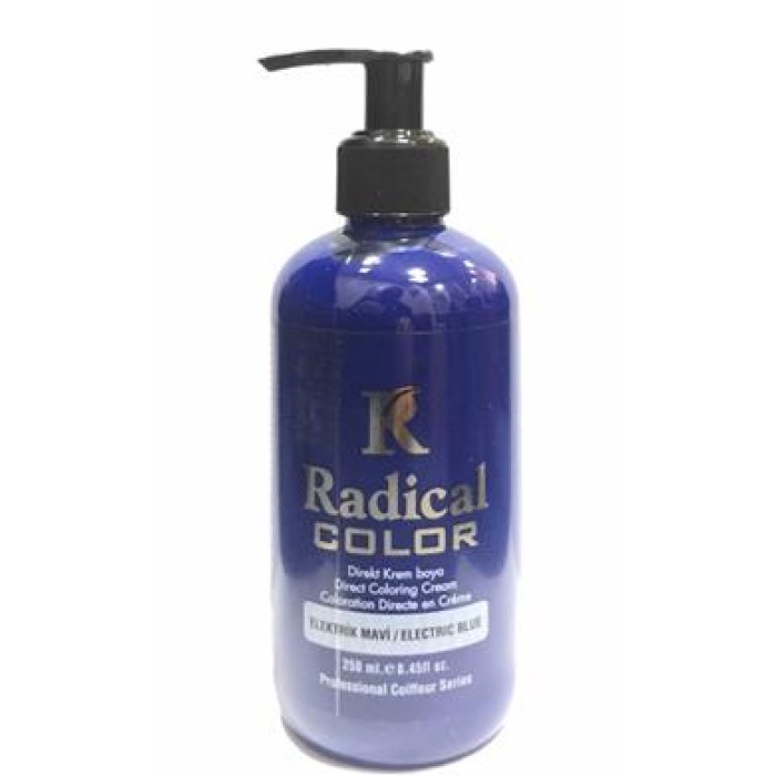 Radical Color Su Bazlı Saç Boyası 250 ml Elektrık Mavi x 4 Adet