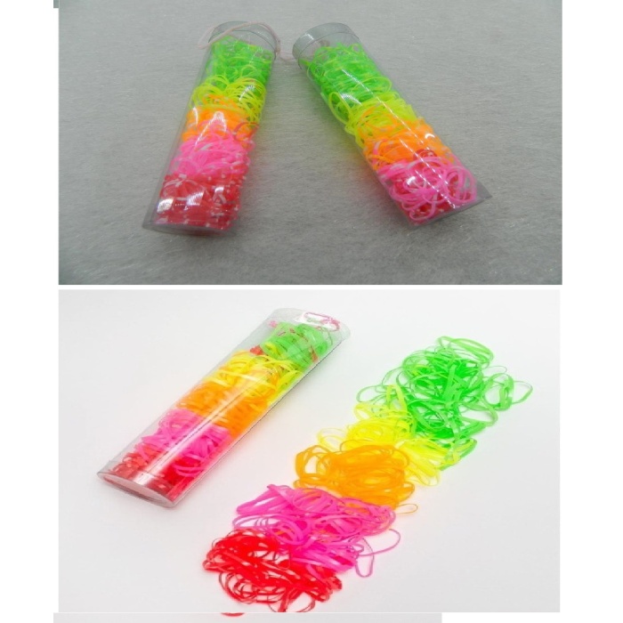 150 Adet Renkli Rainbow Lastik Toka Cimcime Tokası