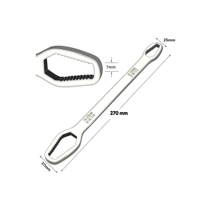 Çift Ağızlı Çoklu Tamir Anahtarı Multi Wrench 8 Mm – 22 Mm