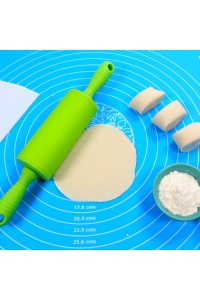 40*50 cm Silikon Ölçekli Kullanımı Kolay Hamur Açma Matı Ekmek Mantı Makarna Hamuru Yoğurma  Matı