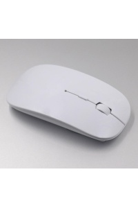 Ultra İnce USB Bilgisayar PC Dizüstü Masaüstü Kablosuz Mouse (Beyaz)
