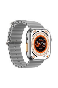 WS28 Ultra 49mm Kordon Kilitli Vidalı Watch 8 Ultra 2.08 Ekran Akıllı Saat Gri