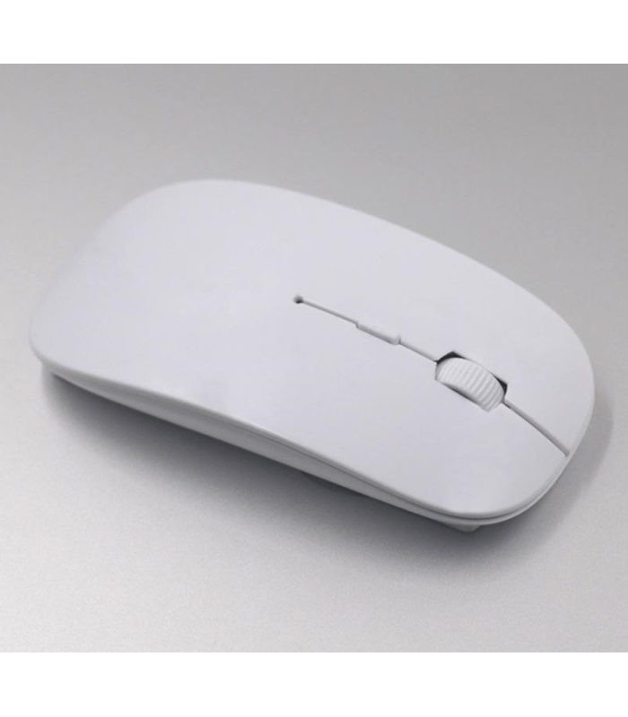 Ultra İnce USB Bilgisayar PC Dizüstü Masaüstü Kablosuz Mouse (Beyaz)