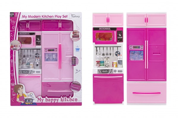 My Happy Bebeksiz 2li Oyuncak Buzdolabı Bulaşık Makinesi Mutfak Seti