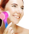 Çift İşlevli Renkli Cilt Yüz Temizleme Fırçası Peeling Masaj Etkili Gözenek Temizleyici Alet