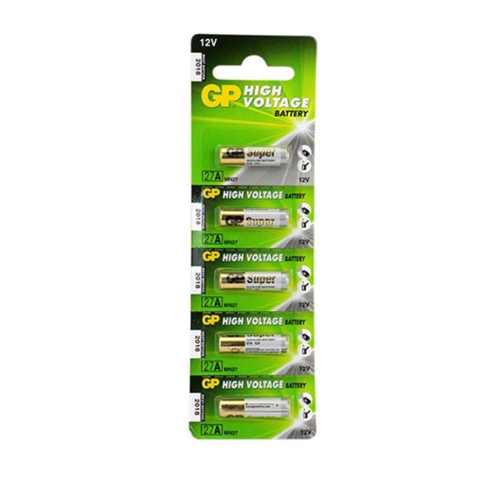 Gp 27a İnce 12v Alarm Pili 5li Paket